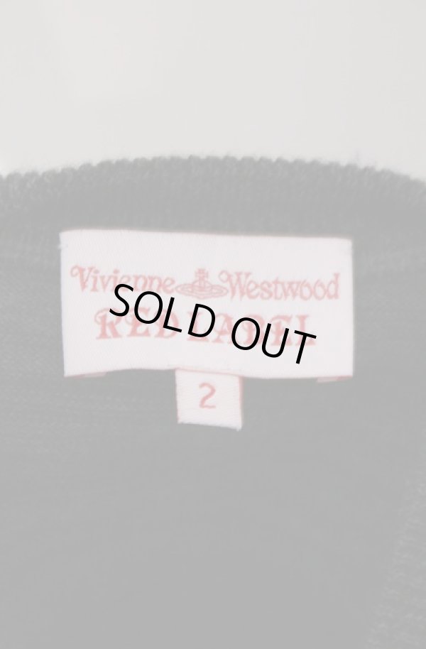 画像4: ヴィヴィアンウエストウッド 中古 / アーガイルニットベスト 2 グレー×レッド  O-26-02-15-013-to-IG-OS (4)