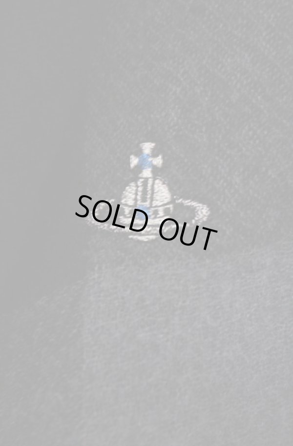 画像2: ヴィヴィアンウエストウッド MAN 中古 / ウールチェックロングシャツ 48 ブラックｘグレー  O-26-02-15-002-bl-YM-OS (2)