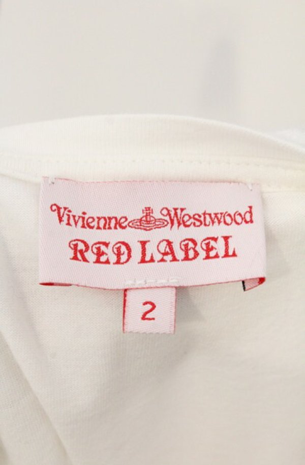 画像4: ヴィヴィアンウエストウッド 中古 / BIGオーブプリントカットソー 2 ホワイト  O-26-02-15-017-to-YM-OS (4)