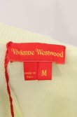 画像4: ヴィヴィアンウエストウッド 中古 / カラーオーブ刺繍半袖サマーニット M ネオングリーン  O-26-02-15-018-to-YM-OS (4)