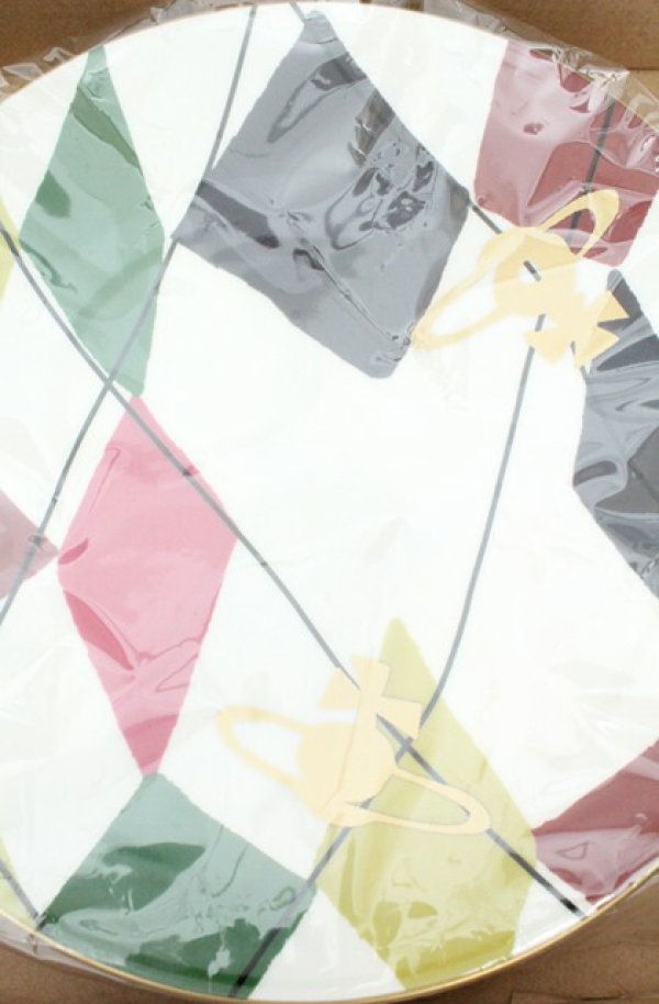 画像2: ヴィヴィアンウエストウッド 中古 / HARLEQUIN プレート 23cm  マルチ  O-26-02-22-039-gd-YM-OS (2)