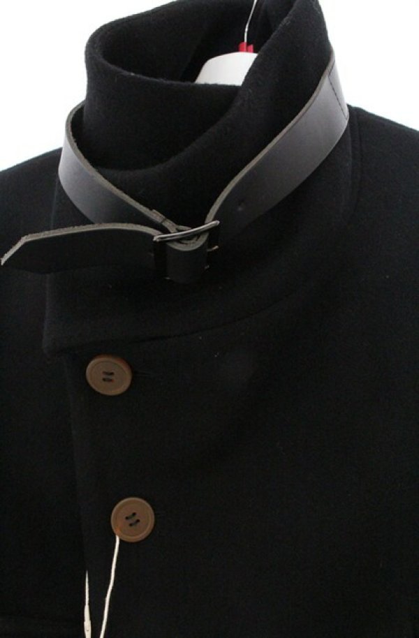 画像2: ヴィヴィアンウエストウッド MAN 中古 / スタンドカラーベルトコート 46 ブラック  O-26-02-22-001-co-YM-OS (2)