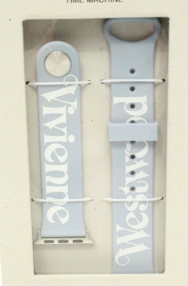 画像2: ヴィヴィアンウエストウッド 中古 / strap made for Apple Watch（アップルウォッチストラップ）  グレー  O-26-02-22-019-gd-YM-OS (2)