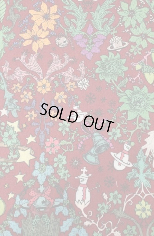 画像2: ヴィヴィアンウエストウッド 中古 / ハンカチ(クリスマスオーナメント)  ワインｘマルチ  O-26-02-22-024-gd-YM-OS (2)