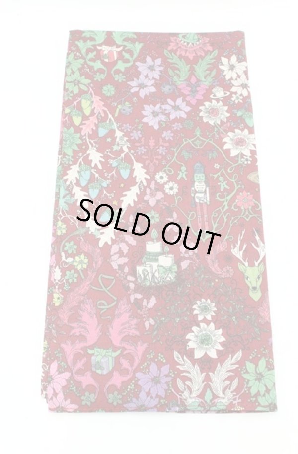 画像3: ヴィヴィアンウエストウッド 中古 / ハンカチ(クリスマスオーナメント)  ワインｘマルチ  O-26-02-22-024-gd-YM-OS (3)