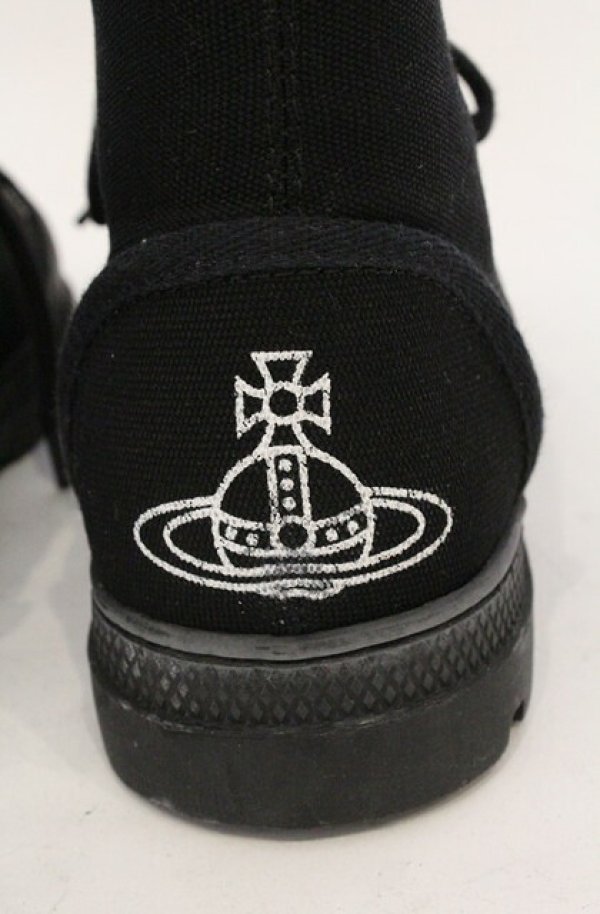 画像7: ヴィヴィアンウエストウッド 中古 / SIMIAN BOOTスニーカー 37（23.5cm） ブラック  O-26-03-01-015-sh-YM-OS (7)