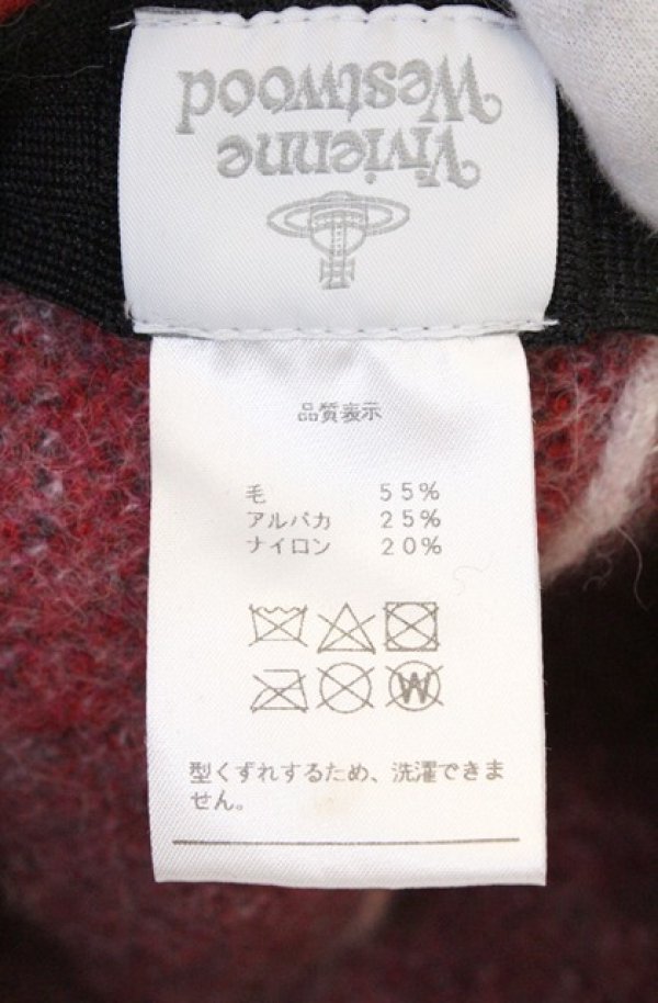 画像6: ヴィヴィアンウエストウッド 中古 / タータンベレー帽  レッド  O-26-03-01-002-ha-YM-OS (6)