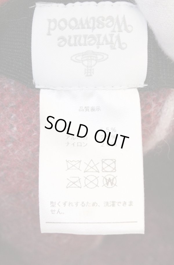 画像6: ヴィヴィアンウエストウッド 中古 / タータンベレー帽  レッド  O-26-03-01-002-ha-YM-OS (6)