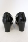 画像4: ヴィヴィアンウエストウッド 中古 / エナメルコンビパンプス 38（24cm） ブラック  O-26-03-01-018-sh-YM-OS (4)