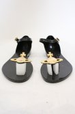画像2: ヴィヴィアンウエストウッド×Melissa 中古 / HONEY AD ORB サンダル 23cm ブラック  O-26-03-01-019-sh-YM-OS (2)