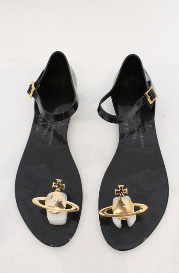 画像3: ヴィヴィアンウエストウッド×Melissa 中古 / HONEY AD ORB サンダル 23cm ブラック  O-26-03-01-019-sh-YM-OS (3)