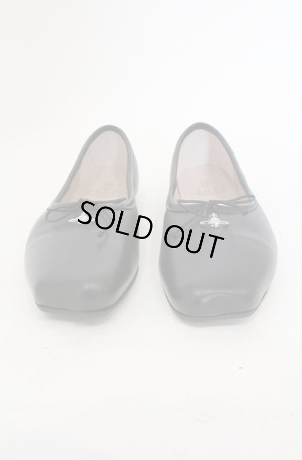 画像2: ヴィヴィアンウエストウッド 中古 / BRIGITTE BALLERINA シューズ（ブリジットバレリーナ） 37（23.5cm） ブラック  O-26-03-01-020-sh-YM-ZH (2)