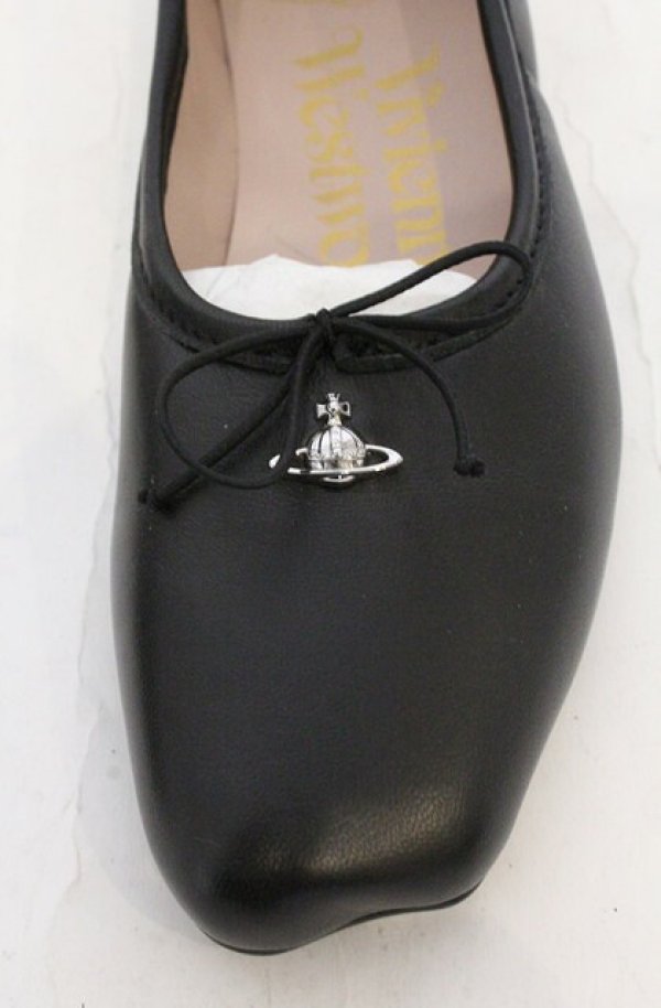 画像4: ヴィヴィアンウエストウッド 中古 / BRIGITTE BALLERINA シューズ（ブリジットバレリーナ） 37（23.5cm） ブラック  O-26-03-01-020-sh-YM-OS (4)