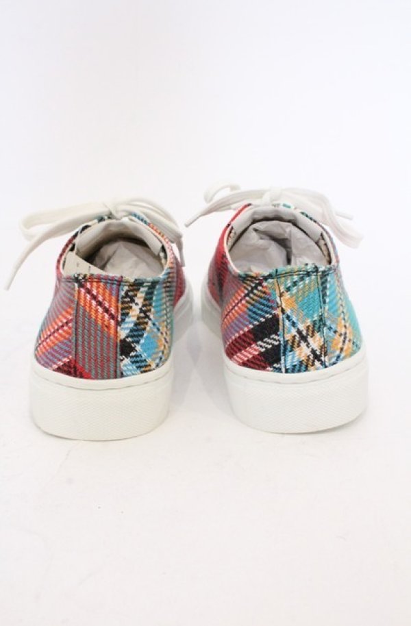 画像5: ヴィヴィアンウエストウッド 中古 / PLIMSOLL LOW TOPスニーカー（プリムソールロウトップ） 37（23.5cm） マルチ  O-26-03-01-006-sh-YM-OS (5)