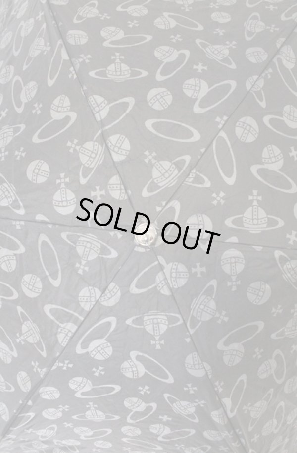 画像4: ヴィヴィアンウエストウッド 中古 / オーブ総柄折リ畳ミ傘  グレー  O-26-03-01-001-gd-YM-OS (4)