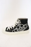 画像6: ヴィヴィアンウエストウッド 中古 / PLIMSOLL HIGH TOP CANVASスニーカー 37（23.5cm） ブラック  O-26-03-01-007-sh-YM-OS (6)
