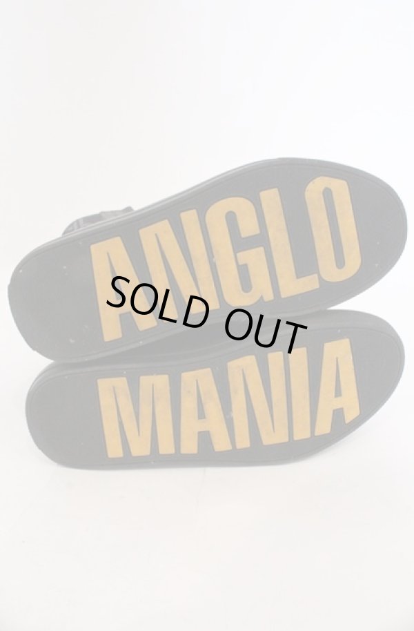 画像10: ANGLOMANIA 中古 / カットラスオーブ総柄ハイカットスニーカー 39（約24.5cm） ブラック  O-26-03-01-008-sh-YM-OS (10)