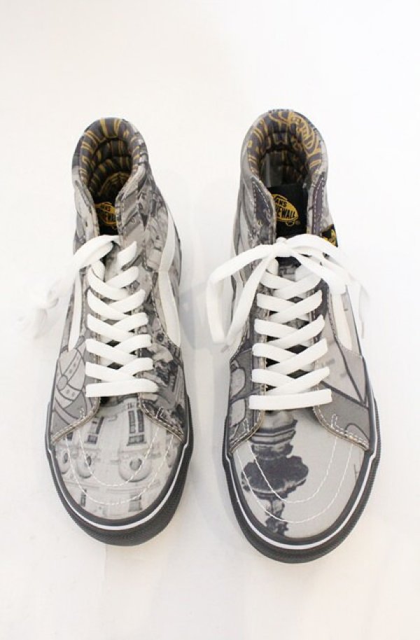 画像3: ヴィヴィアンウエストウッド 中古 / VANSコラボSK8-HI スニーカー 23.5cm モノクロ  O-26-03-01-012-sh-YM-OS (3)