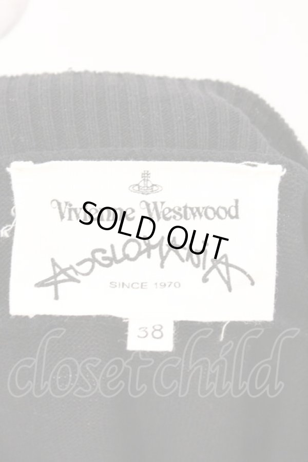 画像5: ANGLOMANIA 中古 / ロゴプリントスリットニットソー 38 ブラック  O-26-03-08-017-to-YM-OS (5)