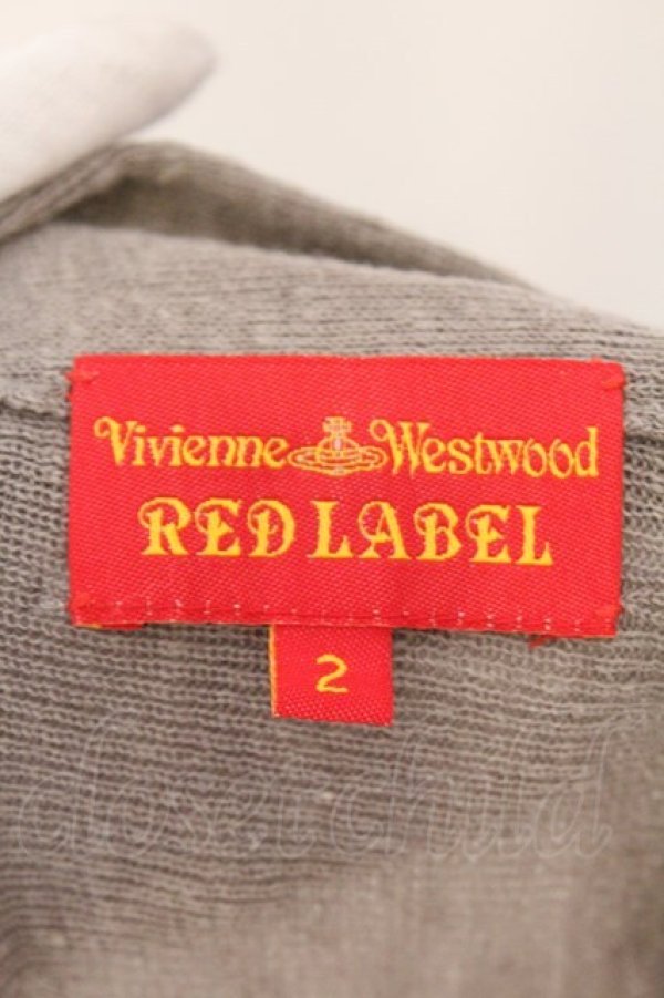 画像6: ヴィヴィアンウエストウッド 中古 / リボンタイガウンカーディガン 2 ライトグレー  O-26-03-08-018-to-YM-OS (6)