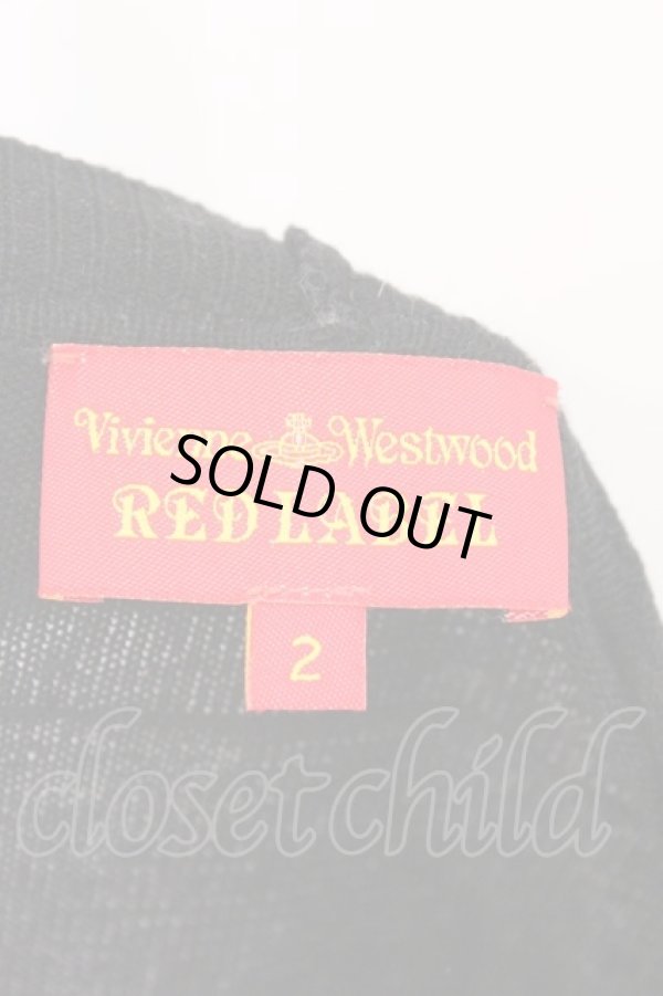 画像6: ヴィヴィアンウエストウッド 中古 / ウールスカルニットワンピース 2 ブラック  O-26-03-08-021-op-YM-OS (6)