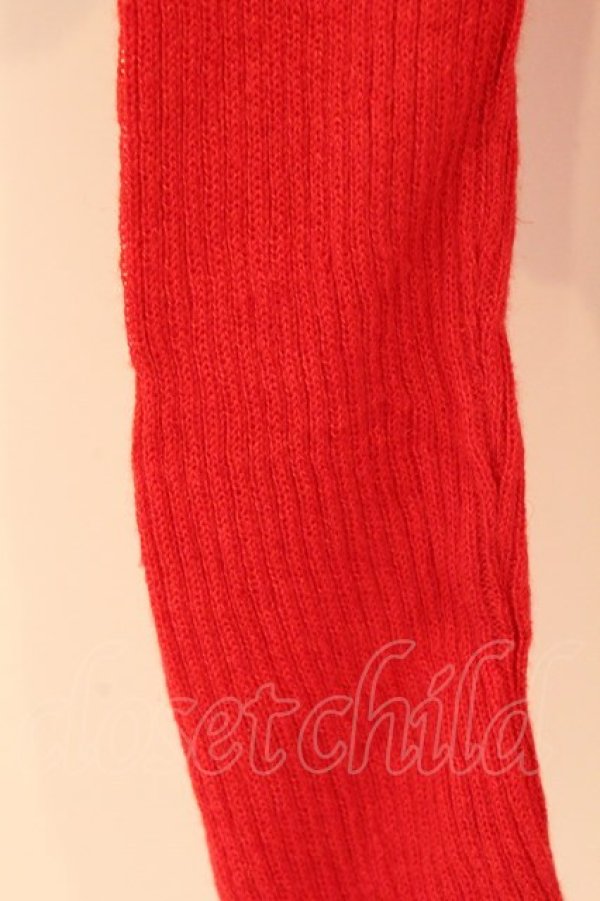 画像3: ANGLOMANIA 中古 / ラウンドネックリネンボーダーカーディガン 38 レッドｘピンク  O-26-03-08-022-to-YM-OS (3)