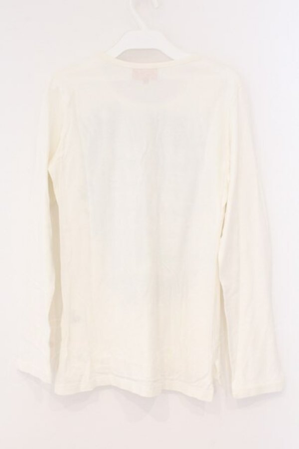 画像4: ヴィヴィアンウエストウッド 中古 / ペインティングロゴ長袖カットソー 2 ホワイト  O-26-03-08-023-to-YM-OS (4)