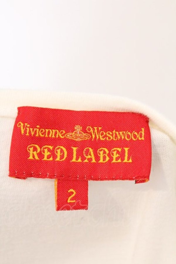 画像5: ヴィヴィアンウエストウッド 中古 / ペインティングロゴ長袖カットソー 2 ホワイト  O-26-03-08-023-to-YM-OS (5)