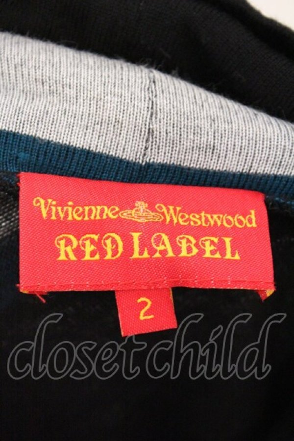 画像6: ヴィヴィアンウエストウッド 中古 / 変形ストライプタートルネックトップス 2 ブラック  O-26-03-08-025-to-YM-OS (6)