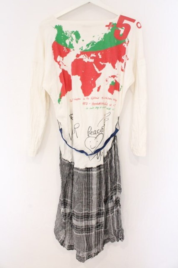 画像5: ヴィヴィアンウエストウッド 中古 / Gaia Tree Dress（ガイアツリードレス） S アイボリーｘブラック  O-26-03-08-027-op-YM-OS (5)