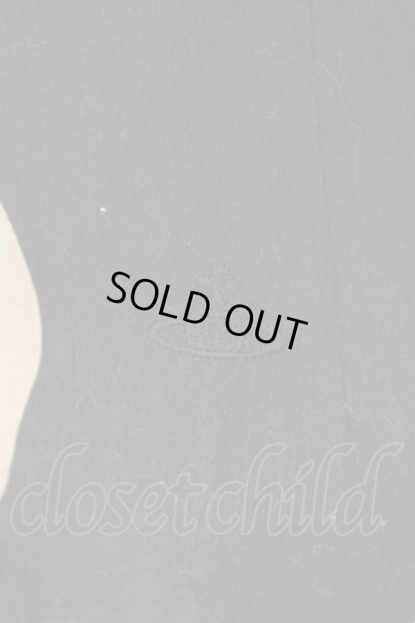 画像3: ヴィヴィアンウエストウッド 中古 / スポット柄リボンタイブラウス 2 ブラックｘライトカーキ  O-26-03-08-028-bl-YM-OS (3)