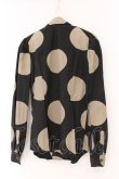 画像4: ヴィヴィアンウエストウッド 中古 / スポット柄リボンタイブラウス 2 ブラックｘライトカーキ  O-26-03-08-028-bl-YM-OS (4)