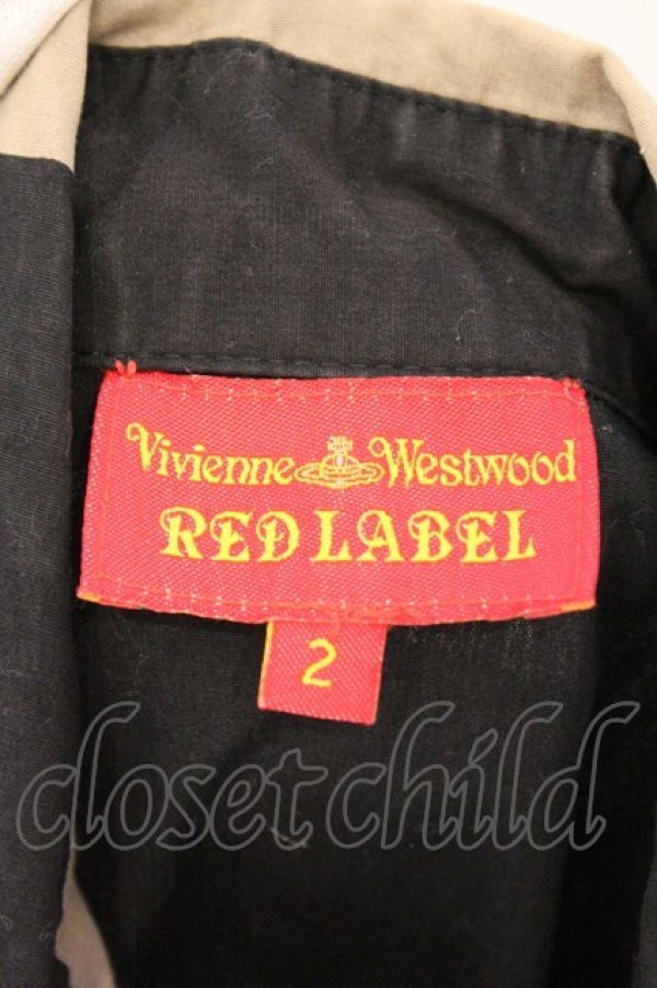 画像5: ヴィヴィアンウエストウッド 中古 / スポット柄リボンタイブラウス 2 ブラックｘライトカーキ  O-26-03-08-028-bl-YM-OS (5)