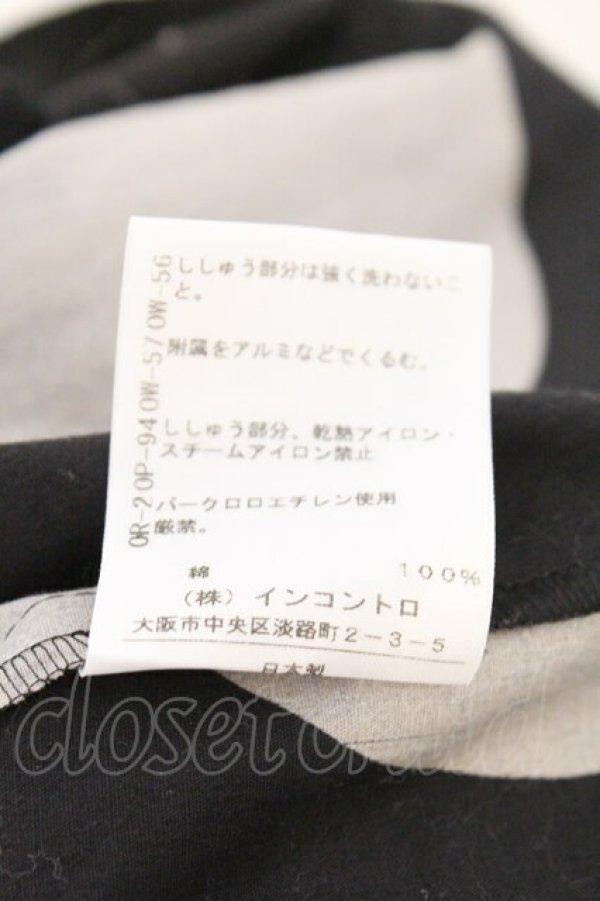 画像6: ヴィヴィアンウエストウッド 中古 / スポット柄リボンタイブラウス 2 ブラックｘライトカーキ  O-26-03-08-028-bl-YM-OS (6)