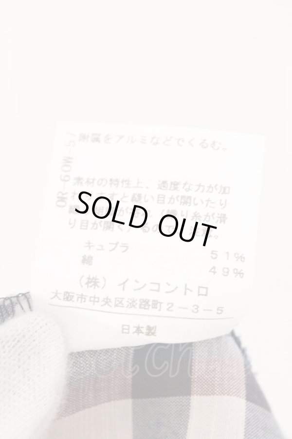 画像6: ヴィヴィアンウエストウッド 中古 / フロントフリル半袖タータンブラウス 2 ブルー  O-26-03-08-029-bl-YM-OS (6)