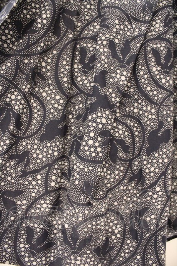 画像3: ヴィヴィアンウエストウッド 中古 / フローラルドット変形スカート 3 ネイビーｘホワイト  O-26-03-08-032-sk-YM-OS (3)