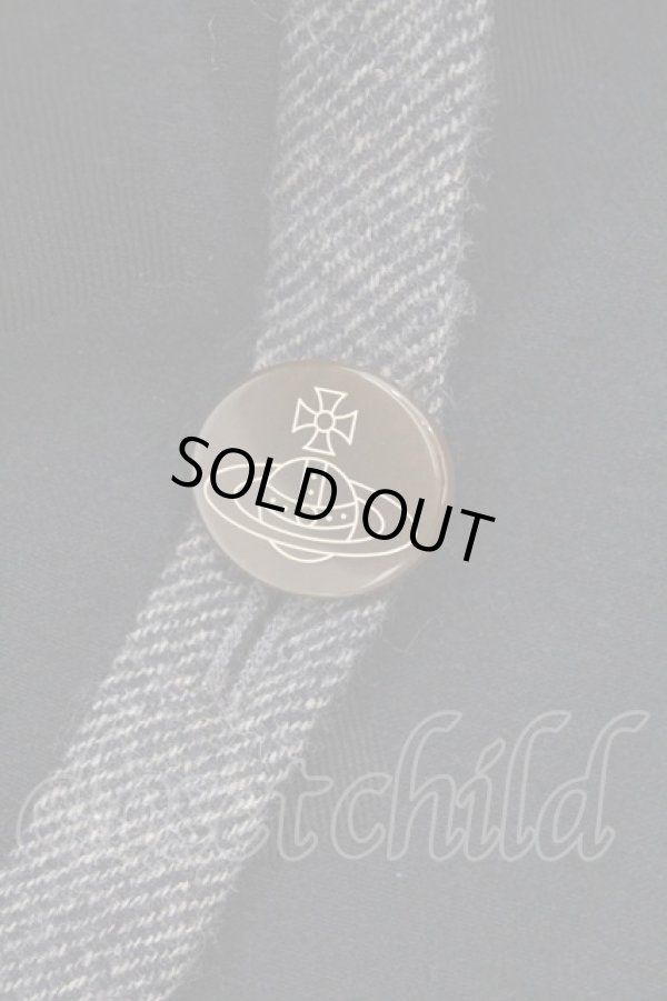 画像2: ヴィヴィアンウエストウッド 中古 / 総柄ケープジャケット 2 ネイビーｘブラック  O-26-03-08-001-jc-YM-OS (2)