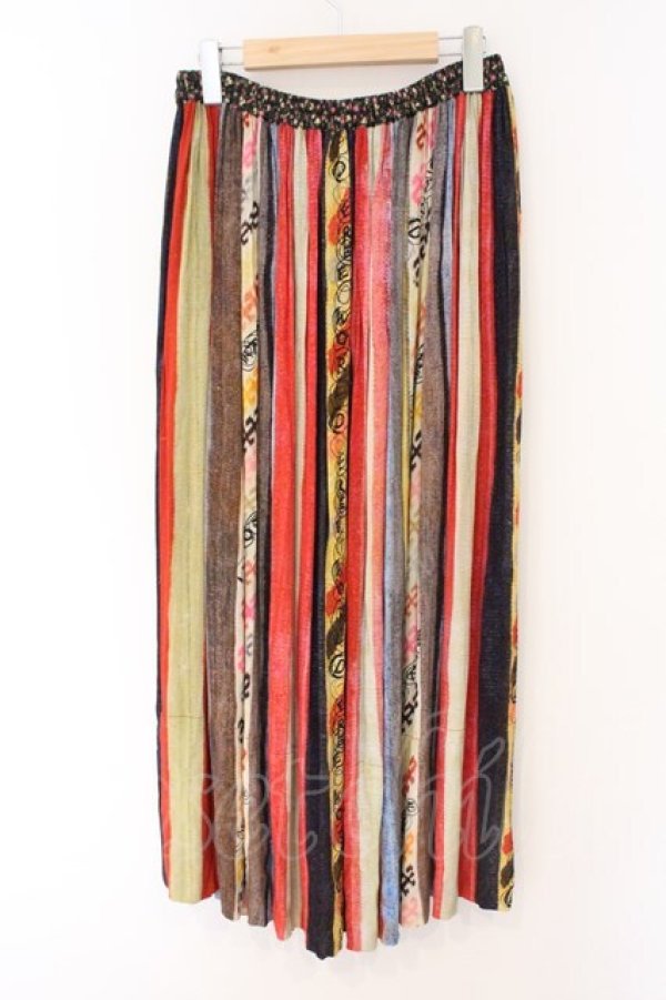 画像5: ANGLOMANIA 中古 / 総柄マキシスカート II マルチ  O-26-03-08-033-sk-YM-OS (5)