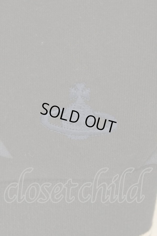 画像2: ヴィヴィアンウエストウッド 中古 / スター柄ジップアップスウェットトップ 2 ブラックｘブルー  O-26-03-08-004-to-YM-OS (2)