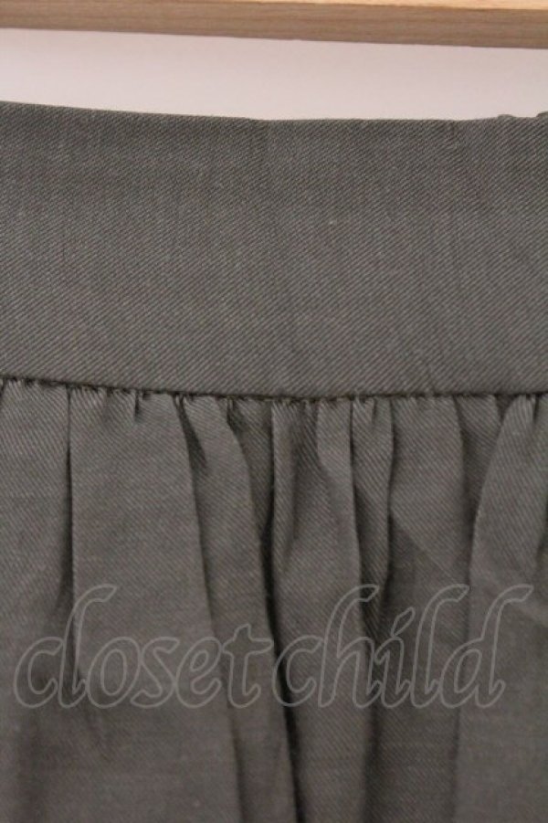 画像3: ANGLOMANIA 中古 / サイドスリットラウンドスカート 38 カーキ  O-26-03-08-035-sk-YM-OS (3)