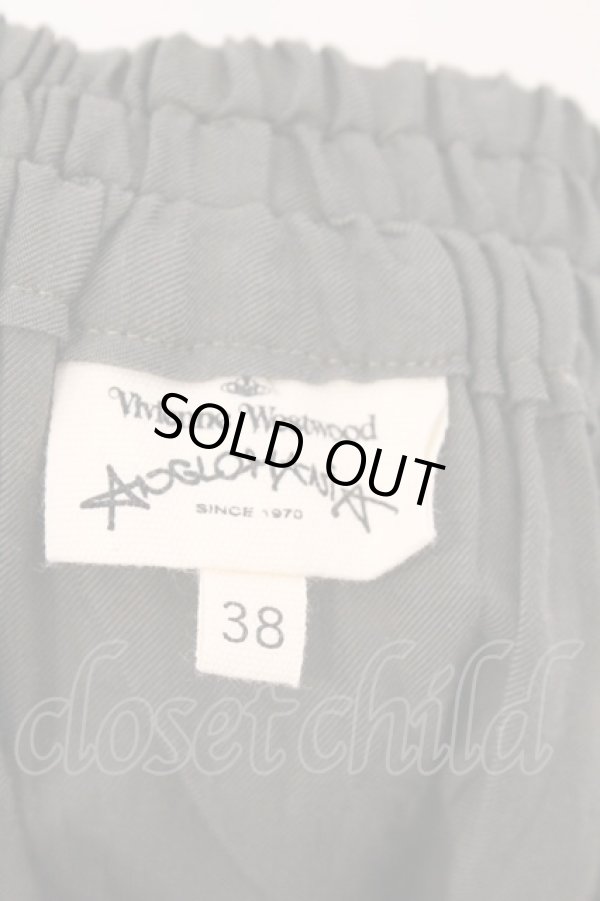 画像5: ANGLOMANIA 中古 / サイドスリットラウンドスカート 38 カーキ  O-26-03-08-035-sk-YM-ZH (5)