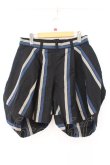 画像3: ヴィヴィアンウエストウッド 中古 / ストライプバルーンパンツ 3 ブラックｘネイビー  O-26-03-08-037-pa-YM-OS (3)
