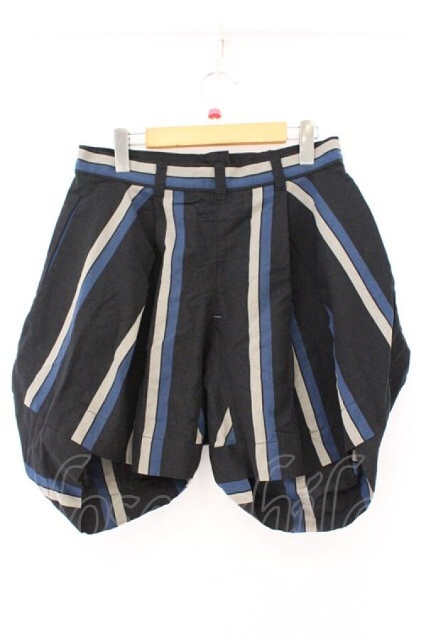画像3: ヴィヴィアンウエストウッド 中古 / ストライプバルーンパンツ 3 ブラックｘネイビー  O-26-03-08-037-pa-YM-OS (3)