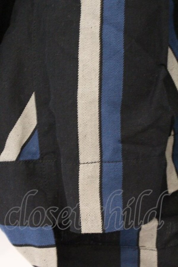 画像4: ヴィヴィアンウエストウッド 中古 / ストライプバルーンパンツ 3 ブラックｘネイビー  O-26-03-08-037-pa-YM-OS (4)