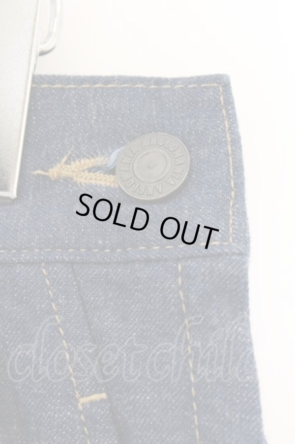 画像2: ANGLOMANIA 中古 / ワイドバギーデニムパンツ 38 インディゴ  O-26-03-08-038-sk-YM-OS (2)