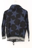 画像4: ヴィヴィアンウエストウッド 中古 / スター柄ジップアップスウェットトップ 2 ブラックｘブルー  O-26-03-08-004-to-YM-OS (4)