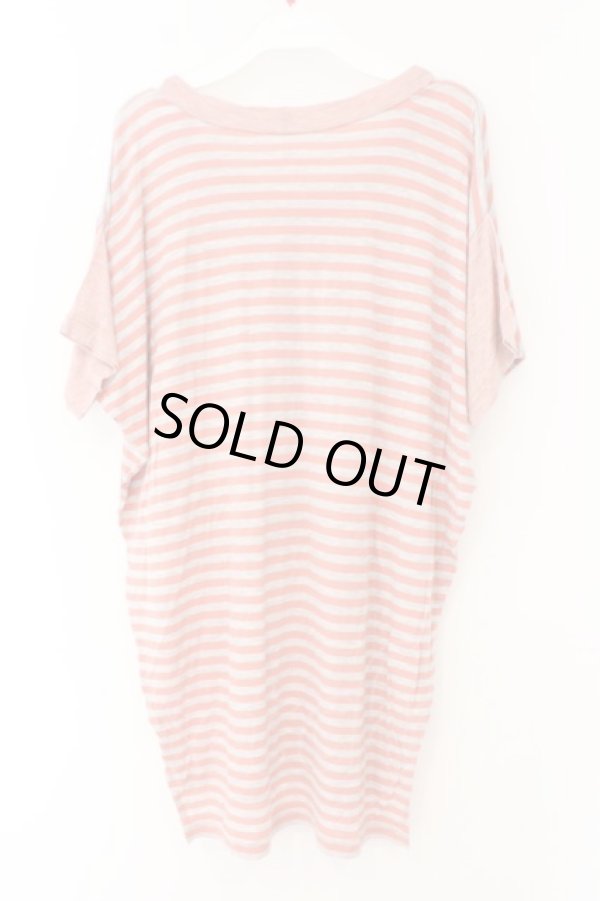 画像3: ヴィヴィアンウエストウッド 中古 / オーブプリントボーダーカットソー 2 ピンクｘグレー  O-26-03-08-039-to-YM-OS (3)