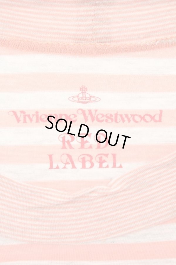 画像4: ヴィヴィアンウエストウッド 中古 / オーブプリントボーダーカットソー 2 ピンクｘグレー  O-26-03-08-039-to-YM-OS (4)