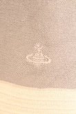 画像2: ヴィヴィアンウエストウッド 中古 / ラインネックボーダーカーディガン 3 ピンクベージュ  O-26-03-08-040-to-YM-OS (2)