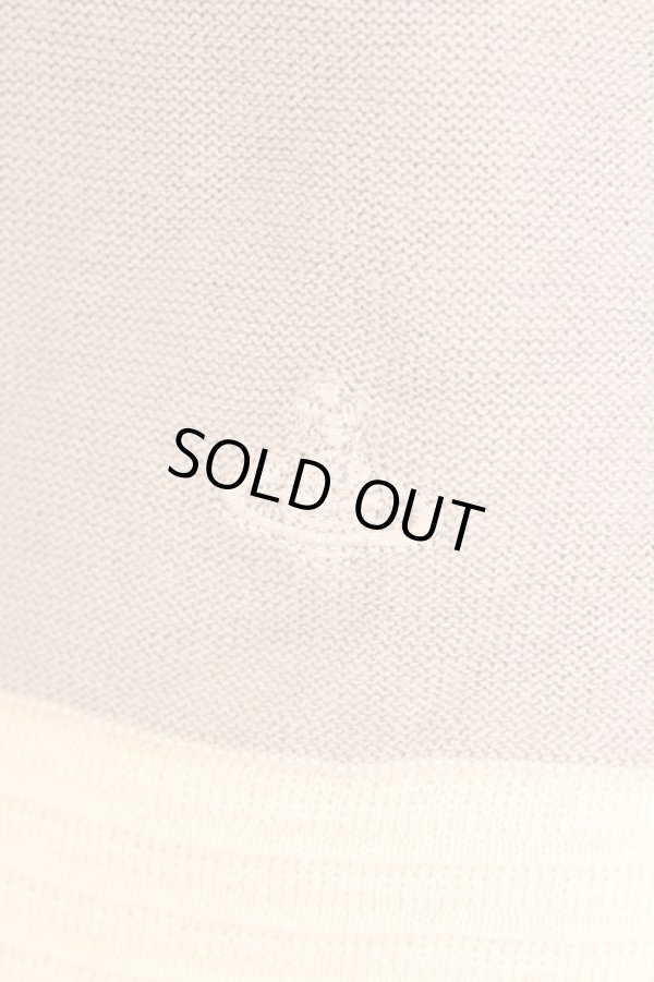 画像2: ヴィヴィアンウエストウッド 中古 / ラインネックボーダーカーディガン 3 ピンクベージュ  O-26-03-08-040-to-YM-OS (2)